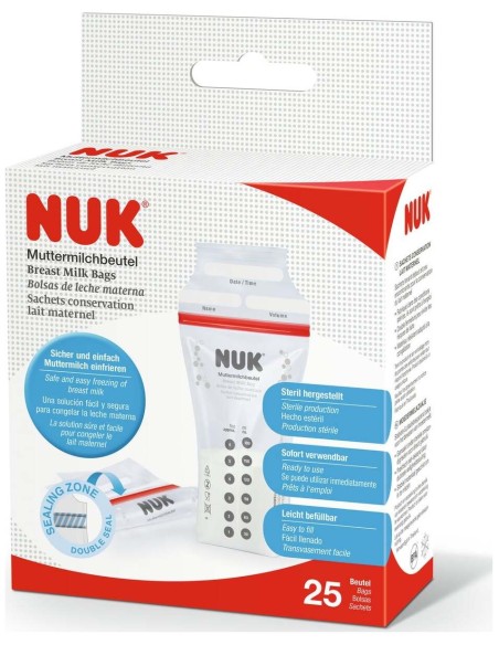 Nuk Bolsas Para Leche Materna, 25 Uds