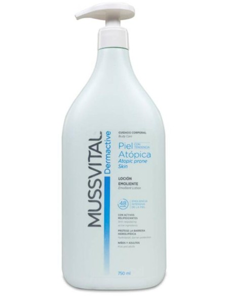 Mussvital Dermactive Loción Emoliente Para Piel Atópica, 750 Ml