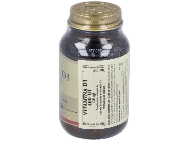 Vitamina D3 400Ui (10Mcg) 100Perlas