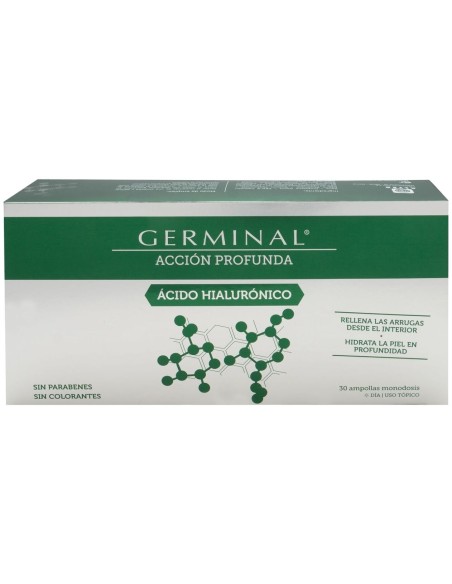 Germinal Acción Profunda Ácido Hialurónico, 30 Ampollas