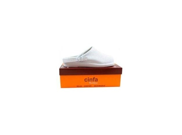 Hankshoes Zueco Confort Blanco Talla 44, 1 Par