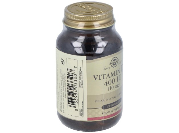 Vitamina D3 400Ui (10Mcg) 100Perlas