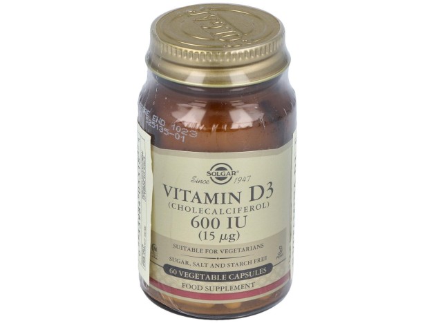 Solgar Vitamina D3 600Ui 15Mcg 60Vcaps