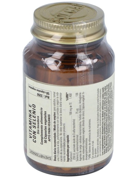 Vitamina E Con Selenio Sin Levadura 50 Cápsulas Blandas