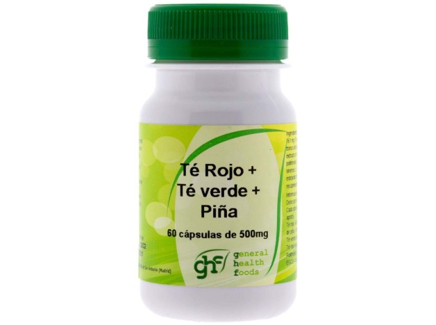 Ghf Té Verde + Té Rojo + Piña 500Mg 60Cáps