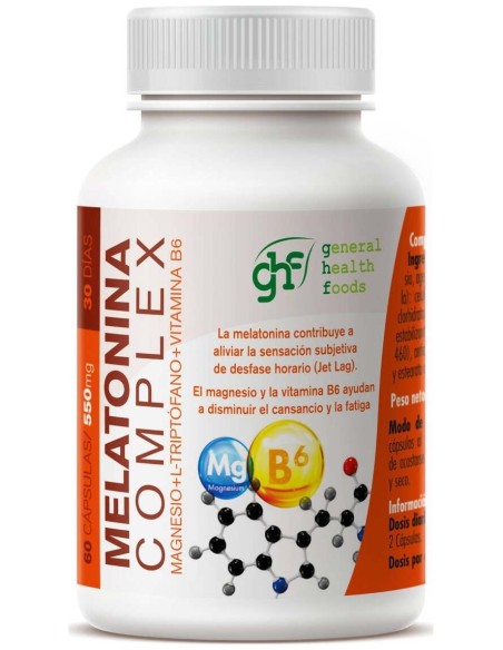 Ghf Melatonina Complex 550Mg 60Caps