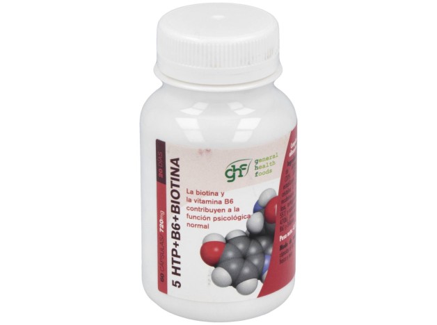 Ghf Triptófano 5Htp + B6 + Biotina + Mg 60Caps