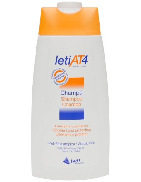 Leti At4 Champú Pieles Atópicas, 250 Ml