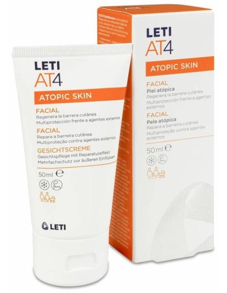 Leti At4 Facial Piel Atópica Y Seca, 50 Ml