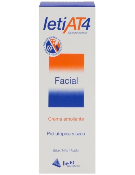 Leti At4 Facial Piel Atópica Y Seca, 50 Ml