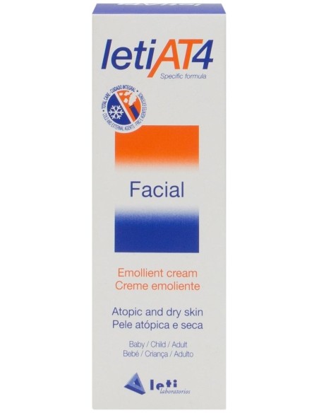 Leti At4 Facial Piel Atópica Y Seca, 50 Ml