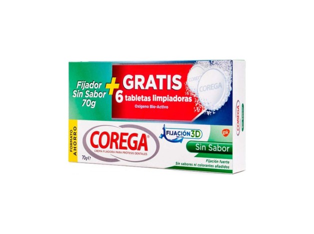 Pack Corega Sin Sabor, 70 G + Corega Tabletas...