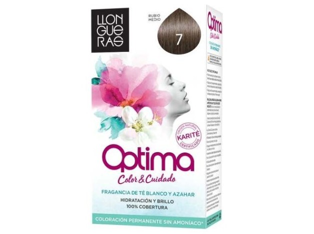 Llongueras Optima Tinte De Cabello N7 Rubio...