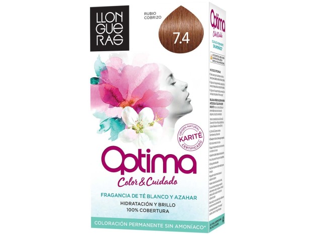 Llongueras Optima Tinte De Cabello N7.4 Cobre 1Ud