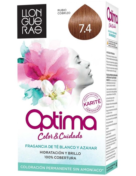 Llongueras Optima Tinte De Cabello N7.4 Cobre 1Ud