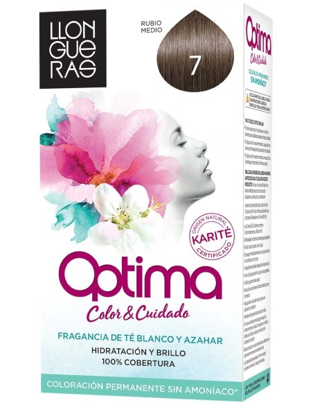 Llongueras Optima Tinte De Cabello N7 Rubio Medio 1Ud