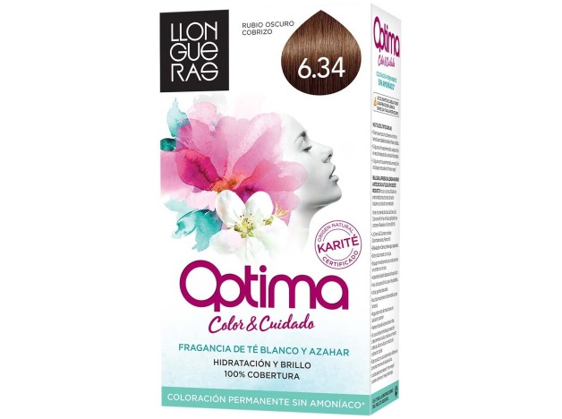 Llongueras Optima Tinte De Cabello N6.34 Rubio...