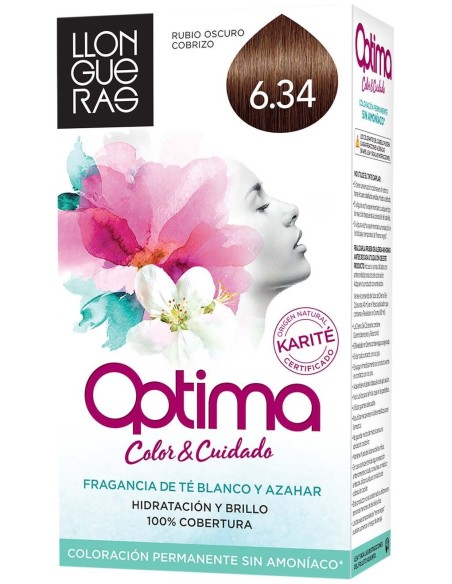 Llongueras Optima Tinte De Cabello N6.34 Rubio Profundo 1Ud
