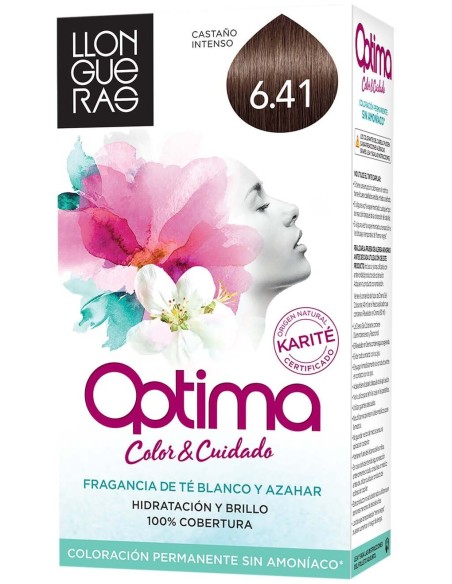 Llongueras Optima Tinte De Cabello N6.41 Bombón Chocolate 1Ud