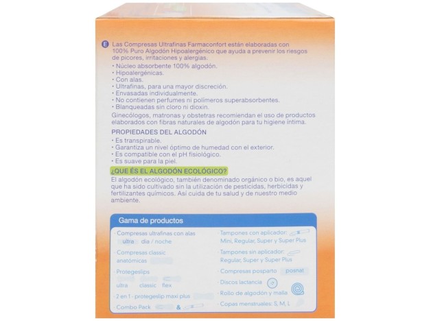 Farmaconfort Compresa Ultra Día Con Alas, 10 Uds