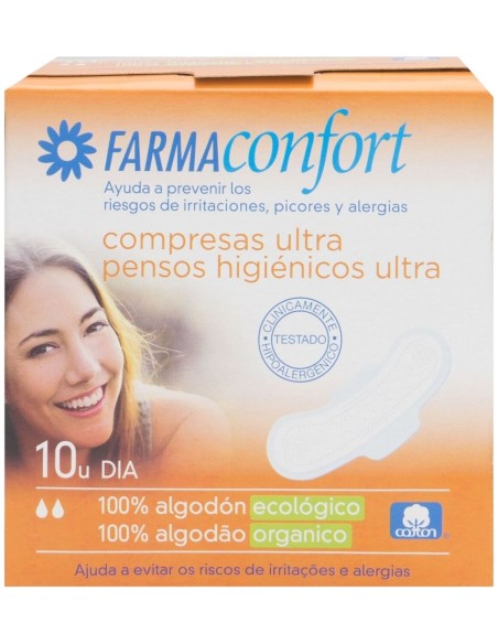 Farmaconfort Compresa Ultra Día Con Alas, 10 Uds