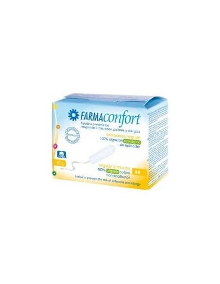 Farmaconfort Tampón Sin Aplicador Algodón Regular, 18 Tampones