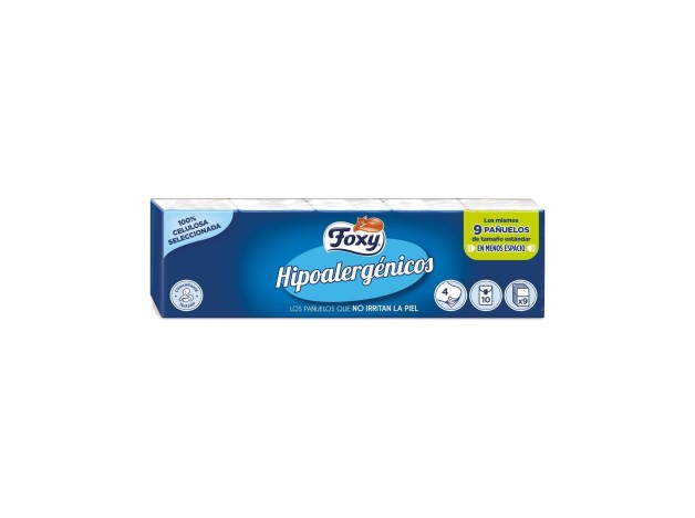 Foxy Hipoalergenicos Pañuelos 10X9Uds