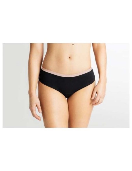 Braguita Menstrual Negra/Rosa Flujo Moderado 0/Xxs