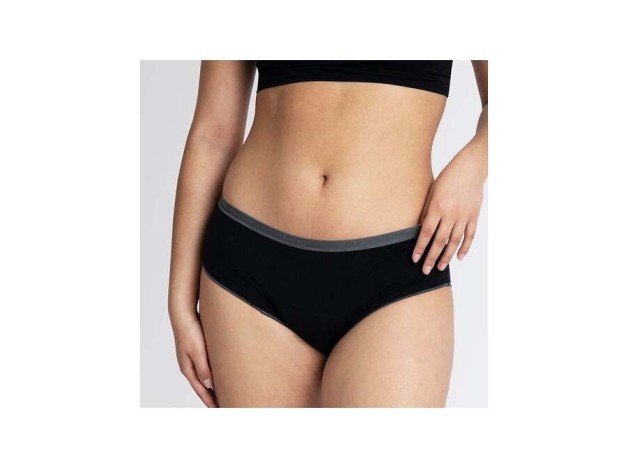 Braguita Menstrual Negra/Gris Flujo Abundant 6/Xxl
