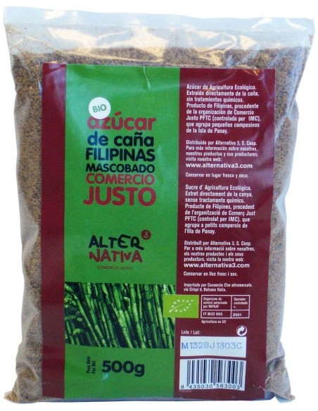 Azucar De Caña Mascabado Filipines 500Gr. Eco