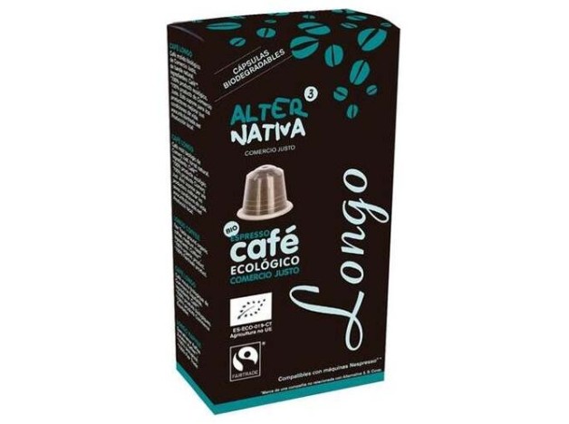 Cafe Longo 10Capsulas Cafe Biodegradable. Eco