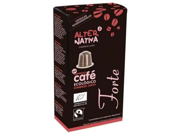 Cafe Forte 10Capsulas Biodegradables Eco