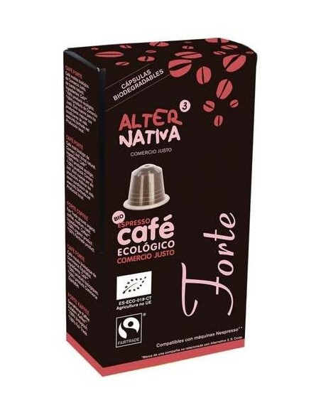 Cafe Forte 10Capsulas Biodegradables Eco