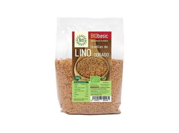Semillas De Lino Dorado 500Gr. Bio - Solnatural