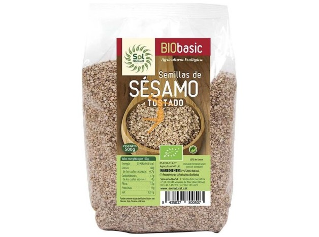 Sol Natural Semillas De Sésamo Tostado Bio 500G