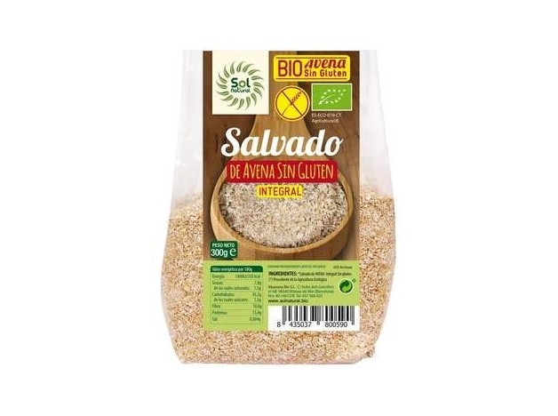Solnatural Salvado Avena S/G Int Bio 300G