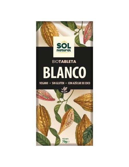Sol Natural Tableta Chocolate Blanco Bio 70G