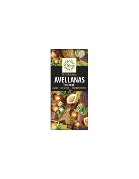 Solnatural Choco 85% Cacao Bio S/G/Palma 70G
