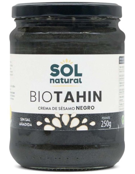 Sol Natural Bio Tahin Crema De Sesamo Negro 250G