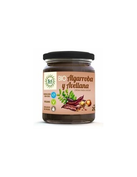 Solnatural Crema Algarroba Avellanas Bio 200G