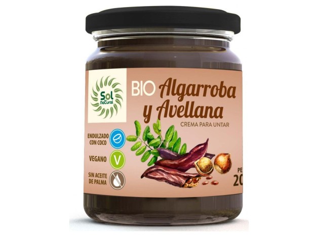 Solnatural Crema Algarroba Avellanas Bio 200G