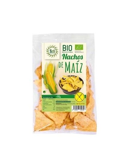 Sol Natural  Nachos De Maiz Natural Sin Gluten 125G