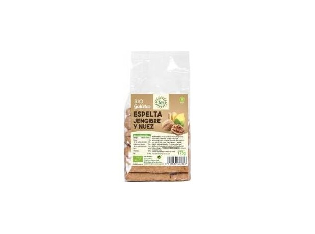 Galletas De Espelta Con Jengibre Y Nuez 175Gr. Bio