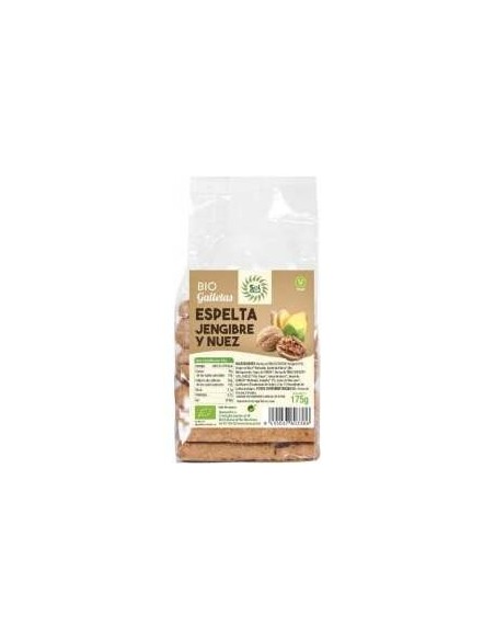 Galletas De Espelta Con Jengibre Y Nuez 175Gr. Bio