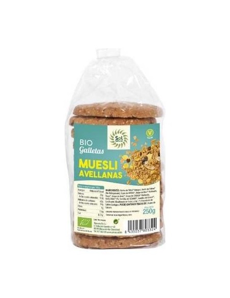 Solanatural Galletas De Muesli Con Avellanas Bio 250G