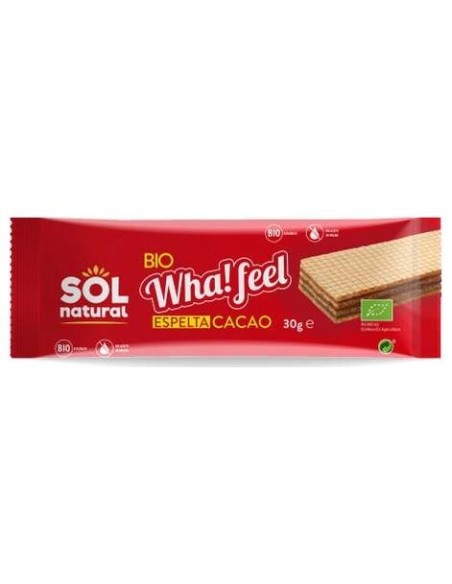 Sol Natural Wha! Feel Snack Espelta Y Cacao Bio 20X30G