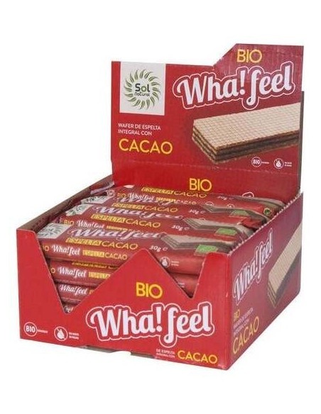 Sol Natural Wha! Feel Snack Espelta Y Cacao Bio 20X30G
