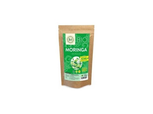 Solnatural Moringa Polvo Bio S/G Vegano 125G