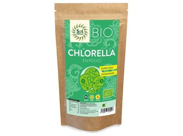 Solnatural Clorella Polvo Bio S/G Vegano 125G
