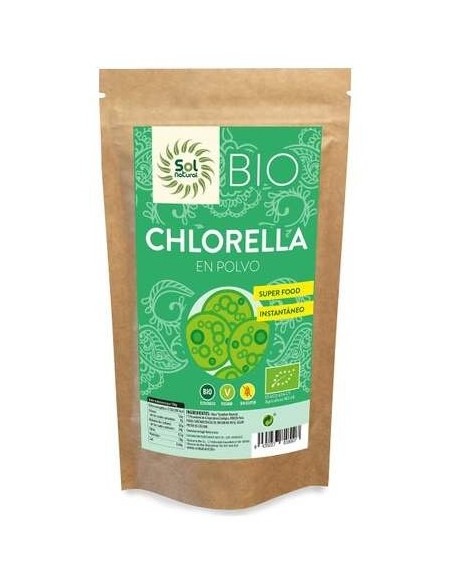 Solnatural Clorella Polvo Bio S/G Vegano 125G